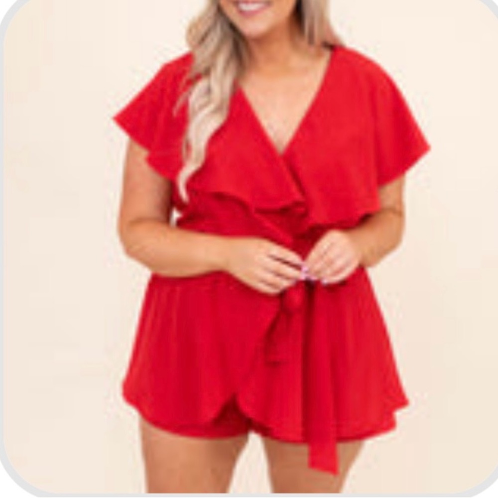 Chic Soul Red Romper